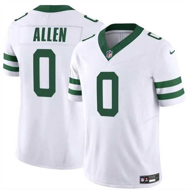 Men & Women & Youth New York Jets #0 Braelon Allen White 2024 F.U.S.E. Vapor Limited Stitched Jersey->new york jets->NFL Jersey